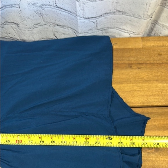 Maeve Blue Long Sleeve Mandarin Collar Blouse - Picture 7 of 8